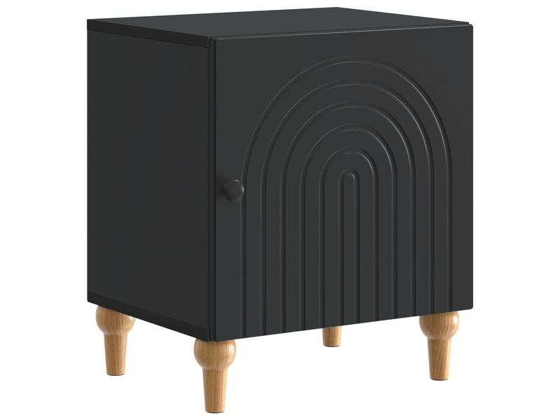  Table de chevet 2 pièces noir 43 x 34,5 x 50 cm  - Conforama C