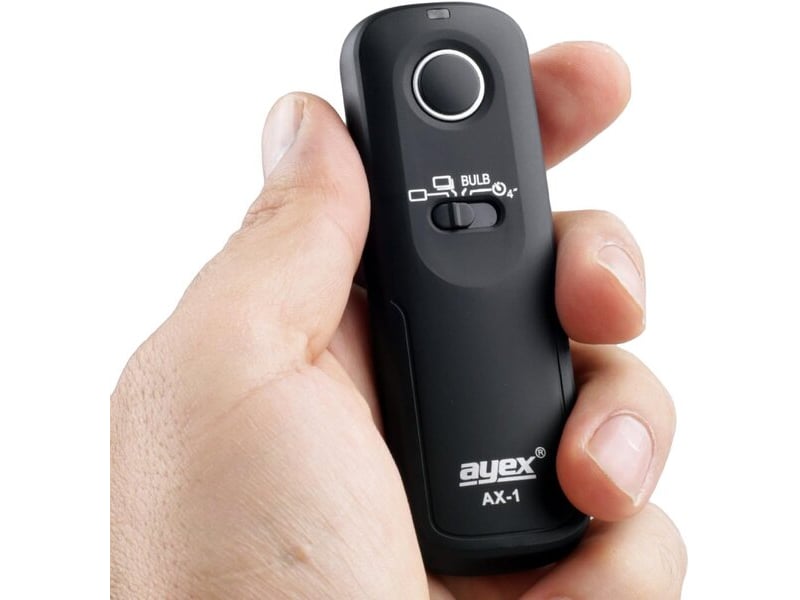  Bouton de déverrouillage à distance ayex ax-1 (e3), compatible avec canon eos, 80d, 1300d, 1200d, 1100d, 760d, 750d, 650d, m6, entre autres.  - Conforama B