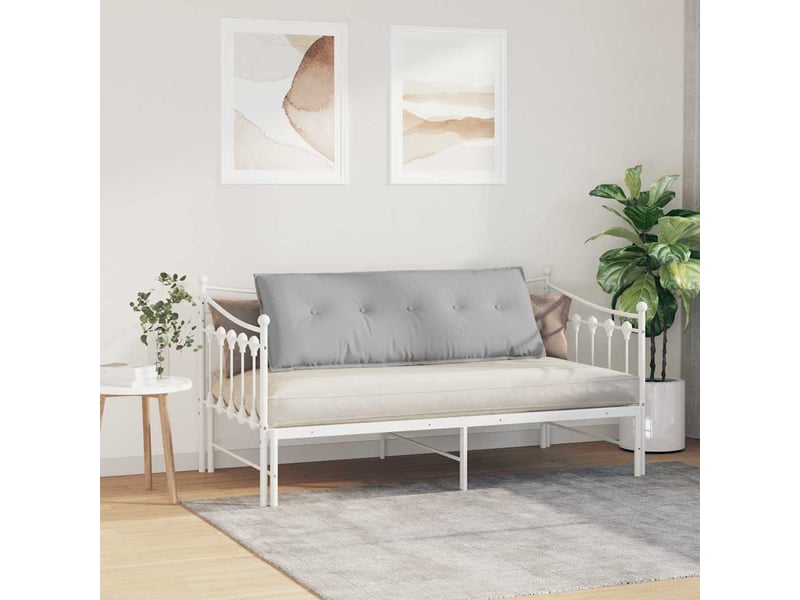Coussin de dos, coussin de dossier gris nuage 140 x 19 x 50 cm tissu cf54737 - Conforama D