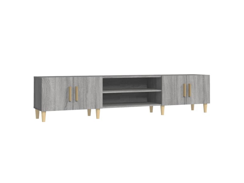  Meuble tv - banc tv - meuble de rangement sonoma gris 180x31,5x40 cm bois d'ingénierie  - Conforama A