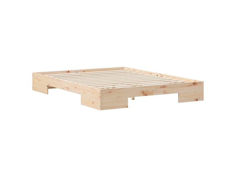  Lit double- lit adulte -  cadre de lit marron 150 x 200 cm  - Conforama C