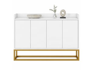 Buffet 4 porte(s)  0 tiroir(s) LPOSPI  - 120 cm coloris blanc 