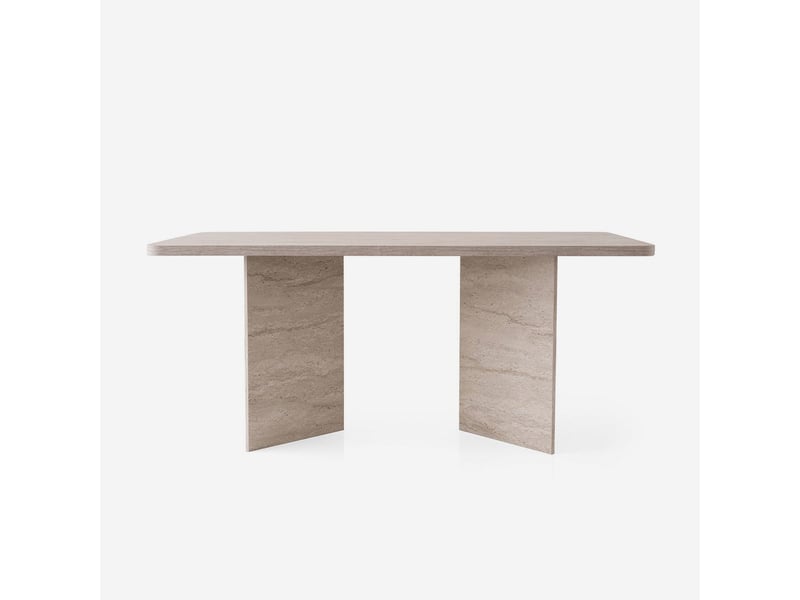  Table à manger rectangulaire effet pierre loft  - Conforama E