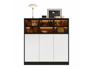 Buffet 6 porte(s)  0 tiroir(s)   - 100 cm coloris noir 
