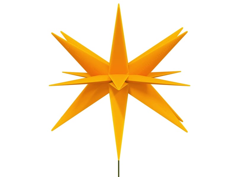  Lumière de noël avec piquet led pliable jaune 57 cm  - Conforama D