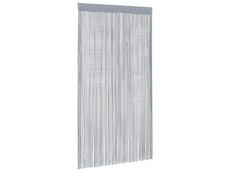  Lot de 2 rideaux en fils, rideau de porte 140 x 250 cm gris clair cf43845  - Conforama C