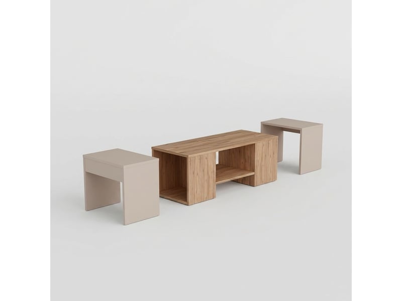 Set de table basse avec 2 tables d'appoint sartos  - Conforama C
