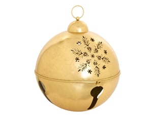 Grelot de noël en métal or d. 41 cm pour l'extérieur