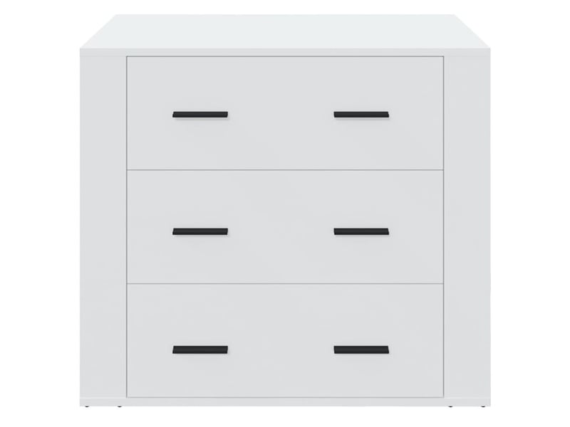  Buffet - bahut - meuble de rangement blanc 80x33x70 cm bois d'ingénierie  - Conforama C