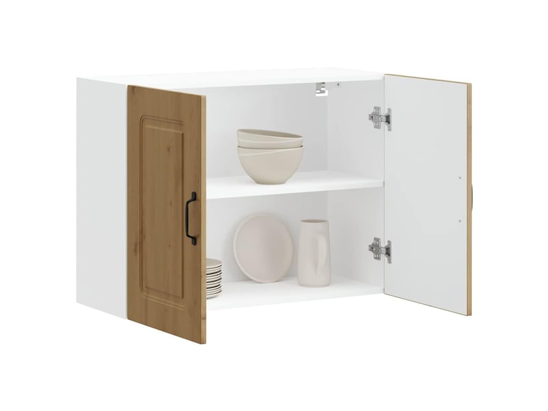  Armoire murale cuisine kalmar chêne artisanal bois d'ingénierie shl8281  - Conforama D