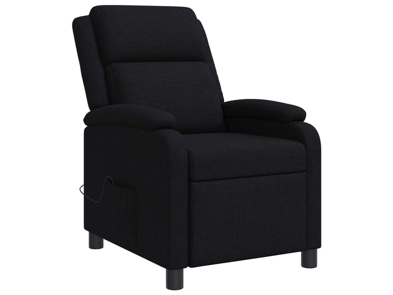  Vidaxl fauteuil de massage inclinable noir tissu  - Conforama E
