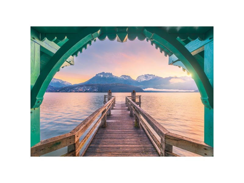  Puzzle adulte 1000 pieces passerelle du lac d’annecy 12001762 - Conforama C