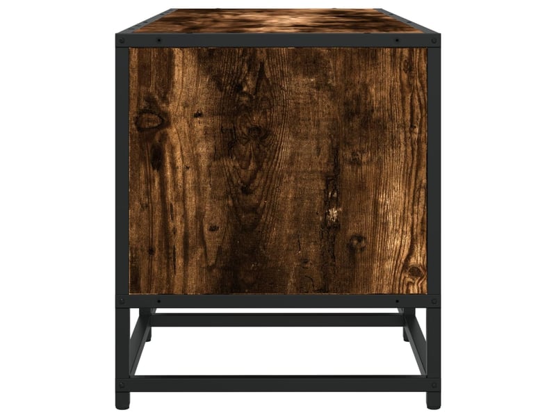  Meuble tv - banc tv - meuble de rangement chêne fumé 180x35x41 cm bois d'ingénierie  - Conforama E