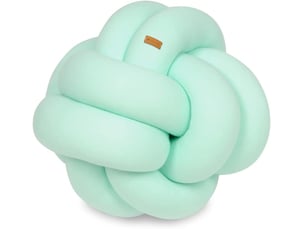 Coussin oreiller décoratif tresse menthe