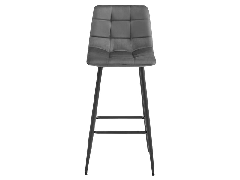 Family hoker arceto - velours gris foncé pieds noirs x 1  - Conforama E