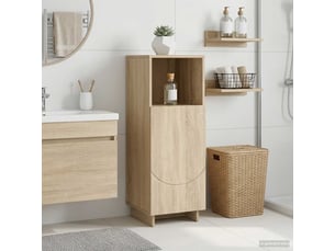 Armoire de salle de bain, meuble de rangement chêne sonoma 36.5x38x95 cm