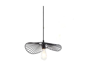Suspension en métal noir avec câble réglable 100cm – taille 37x31x10cm