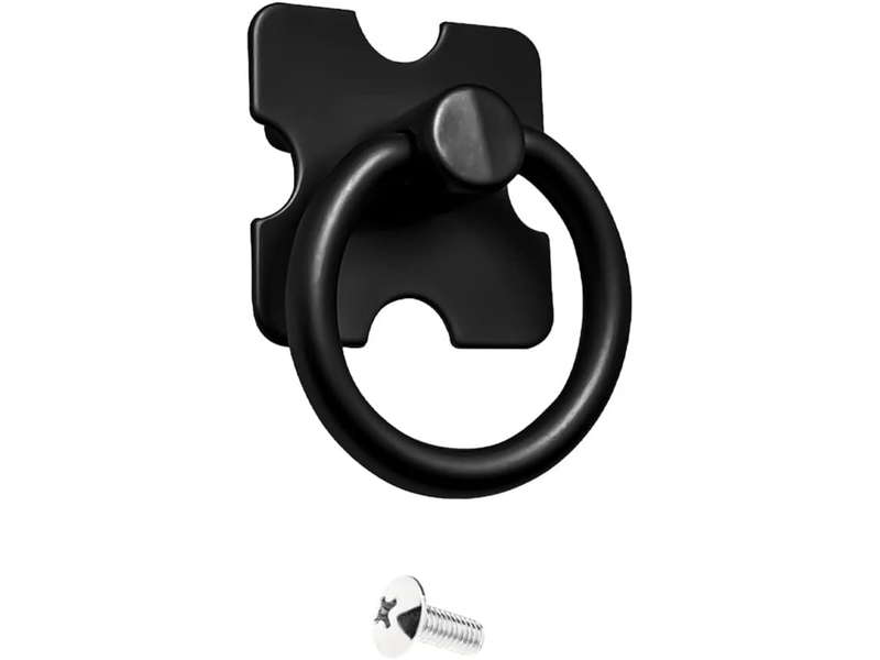  6 poignées noires vintage pour meubles, boutons pour placards de cuisine, portes d'armoires et commodes.  - Conforama B