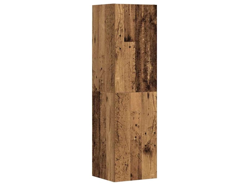  Meubles tv - banc tv - meuble de rangement muraux 3 pcs vieux bois bois d'ingénierie  - Conforama E