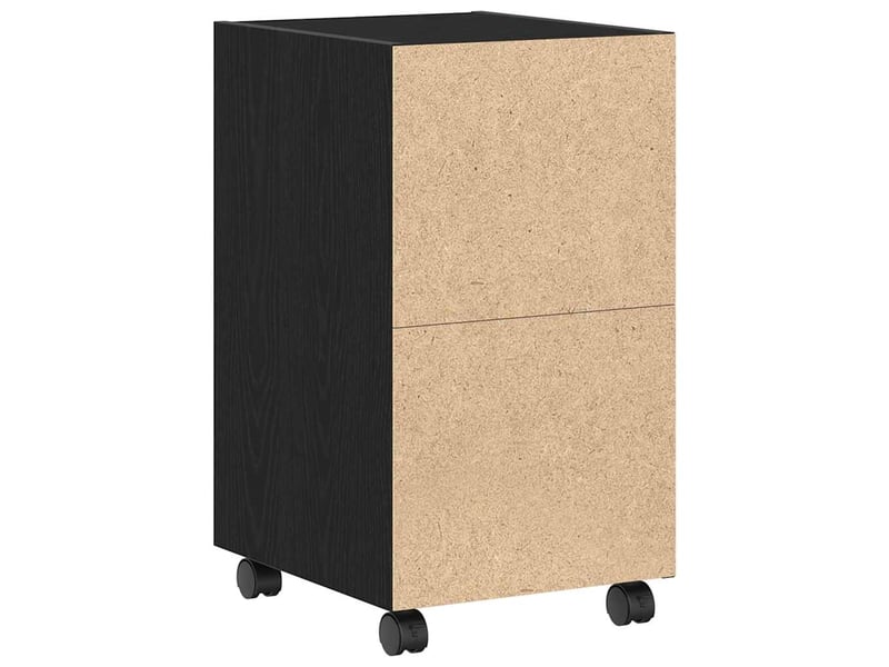  Meuble de rangemenrt, armoire latéral sur roulettes 33 x 38 x 60 cm bois d'ingénierie  - Conforama D