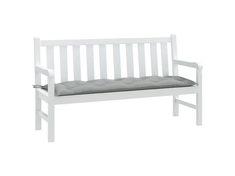  Coussin de banc de jardin, coussin d'assise gris clair mélangé 150x50x7 cm tissu cf52735  - Conforama B