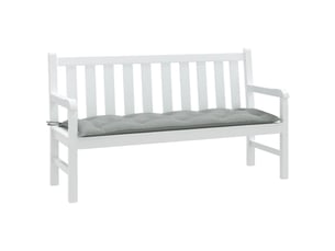 Coussin de banc de jardin, coussin d'assise gris clair mélangé 150x50x7 cm tissu cf52735