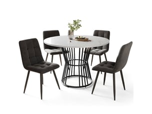 Ensemble table rond(e)  4 chaise(s)  <strong></strong> <strong></strong> 