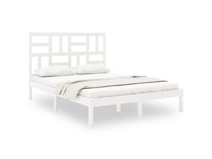 Lit 2 places 140x190 cm coloris blanc