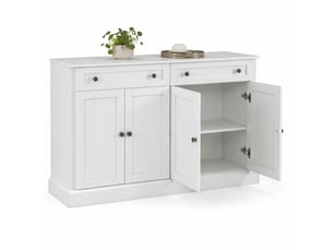 Buffet 4 porte(s) 2 tiroir(s) MODENVIE - 150 cm coloris blanc