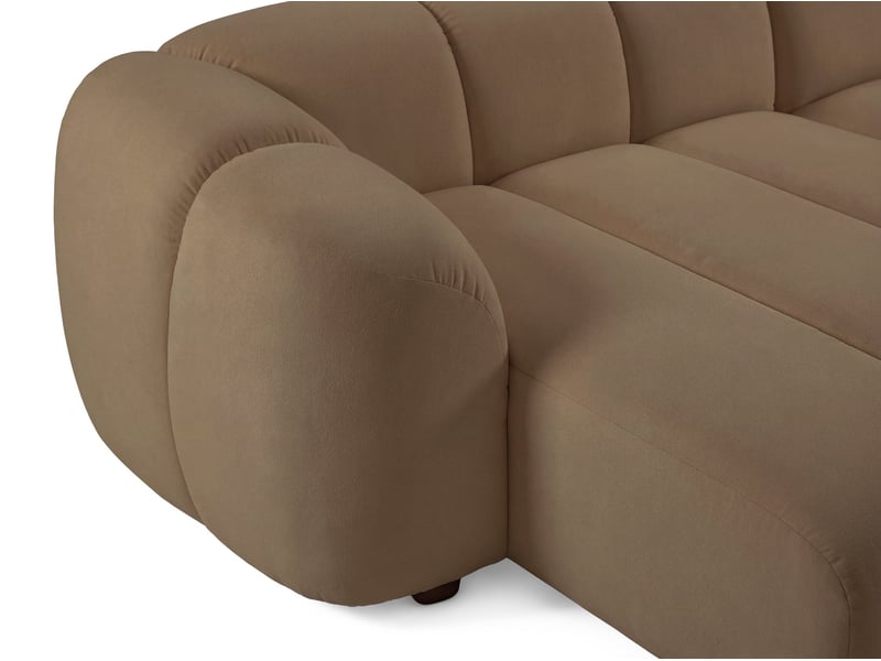  Selsey millma - canapé d'angle - 300 cm - velours brun clair Millma - Conforama E