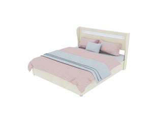 Lit 2 places 160x200 cm PHOEBE CAT   coloris beige