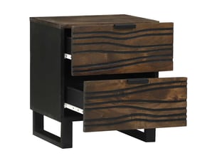 Table de chevet - cabinet de chevet - table de nuit 2 pc noyer 40 x 33 x 46 cm bois d'ingénierie