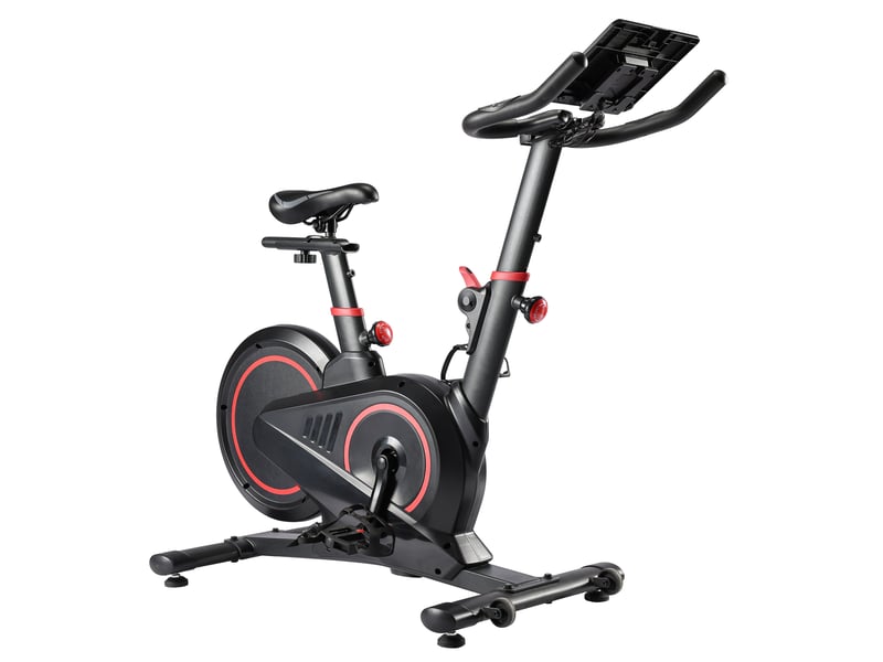  Vélo de Spinning Magnétique – Volant d’Inertie 6 kg, Écran LCD, Capteur de Pouls et Réglages Multiples  - Conforama D
