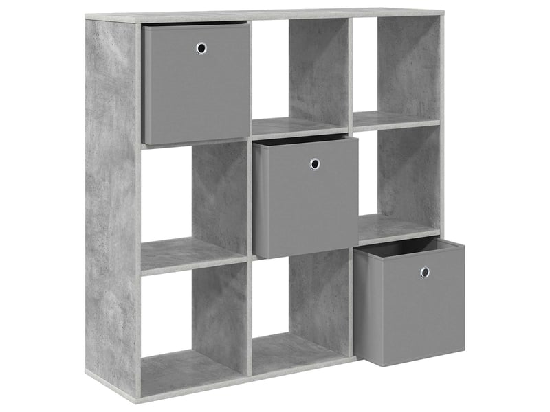  Buffet - bahut - meuble de rangement gris béton 102 x 31 x 99,5 cm  - Conforama E