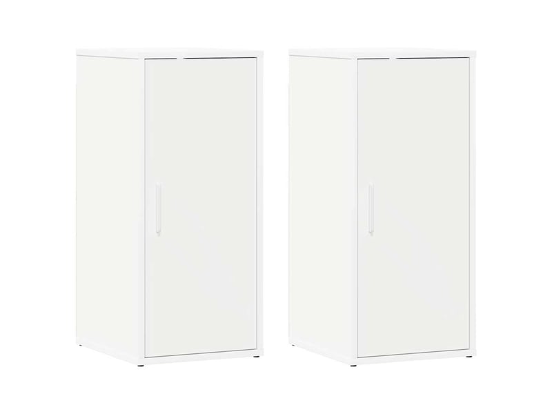  Armoires à chaussures 2 pcs, meuble à chaussures blanc 32x35x70 cm aggloméré  - Conforama A