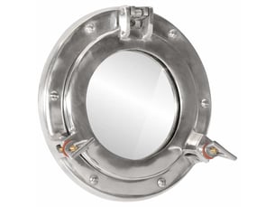 Miroir  à fixer coloris argenté <strong></strong>  <strong></strong> - 23 cm x 23 cm