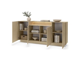 Buffet 4 porte(s)   DMORA Halefa - 203 cm coloris marron 