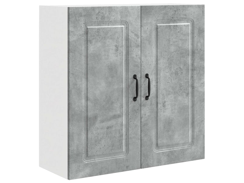  Meuble mural de cuisine | armoire de cuisine gris béton 80x31x80cm shl5479  - Conforama A