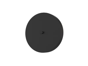 Applique nemo en acier noir mat