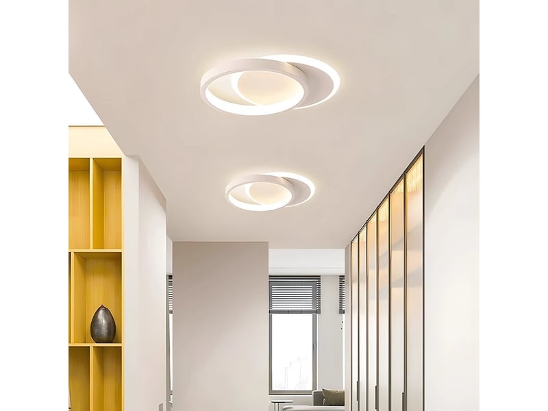  Plafonnier led 16w 2400lm d25cm – lampe de plafond blanc froid  - Conforama D