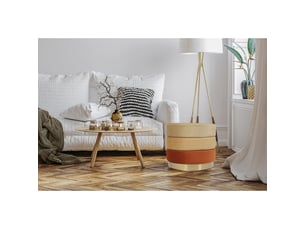 Pouf / repose pied orange