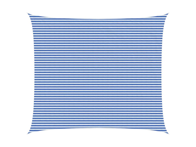 Voile d'ombre - voile d'ombrage - voile parasol 6 x 7 m hdpe rectangulaire bleu et blanc - Conforama B