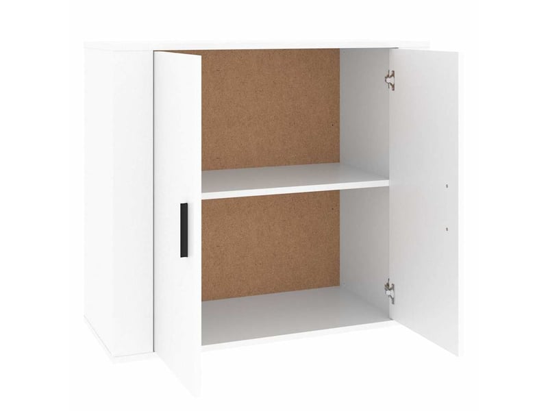  Buffet - bahut - meuble de rangement blanc 80x33x70 cm bois d'ingénierie  - Conforama D