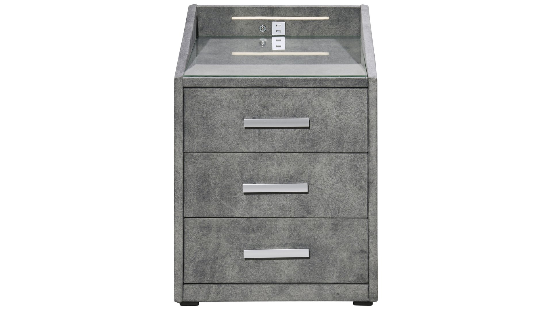 Chevet MOON gris 61 Conforama