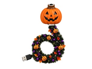 Projecteur lumineux halloween, 8 led à col de cygne – lampe décorative, 1 pièce