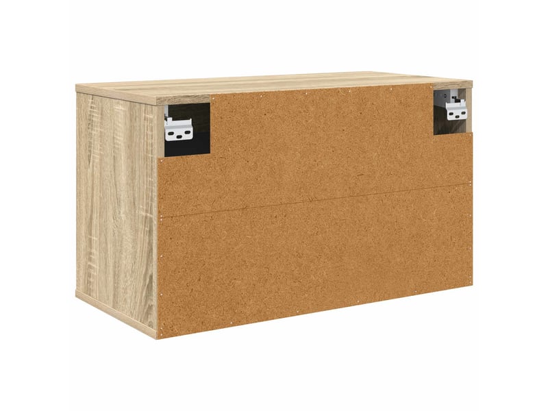  Meuble tv - banc tv - meuble de rangement mural dokkum 69 x 33 x 40 cm chêne sonoma  - Conforama E