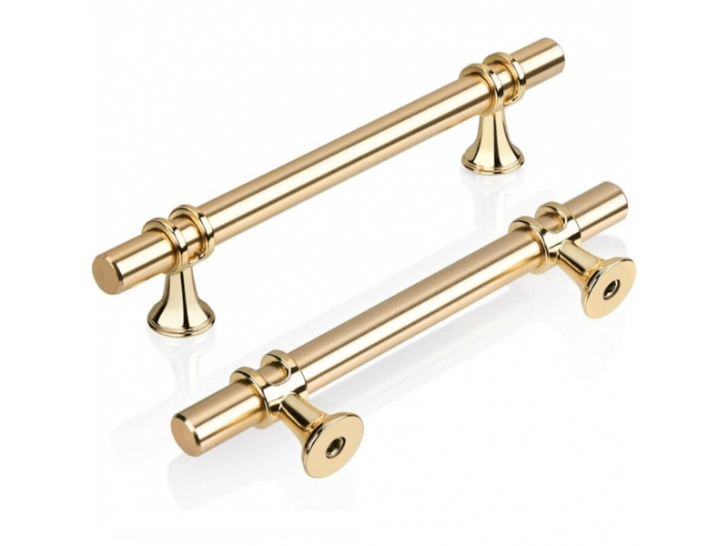  Poignées de meuble - pour tiroirs, armoires - alliage de zinc - 10 pièces - 160 mm - doré  - Conforama A