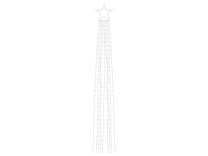  Guirlande de sapin de noël, éclairage de noël 320 led bleu 375 cm cf62344  - Conforama E