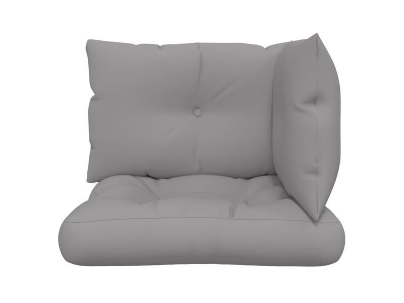  Lot de 3 coussins de palette, coussins de canapé gris tissu cf59674  - Conforama E