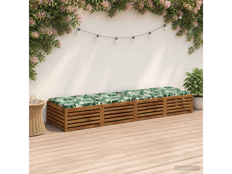  Lot de 4 coussins de siège, coussins d'assise soest 100 % polyester cf60235  - Conforama B